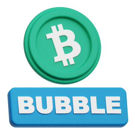 Bolha de bitcoin  3D Icon