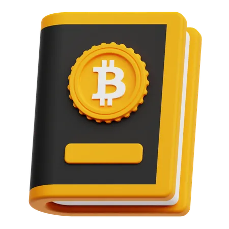 Bitcoin Book  3D Icon