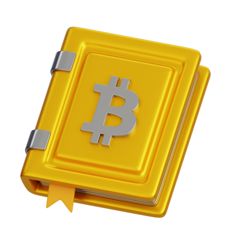 Bitcoin Book  3D Icon