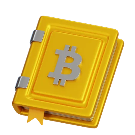 Bitcoin Book  3D Icon