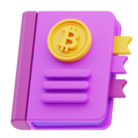 Bitcoin Book 3D Icon