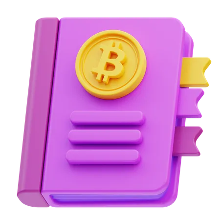 Bitcoin Book 3D Icon