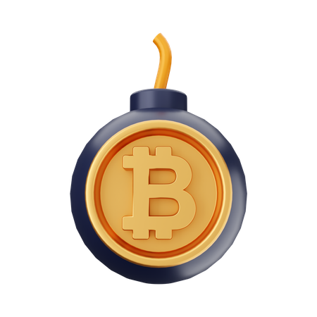 Bitcoin Boom  3D Icon