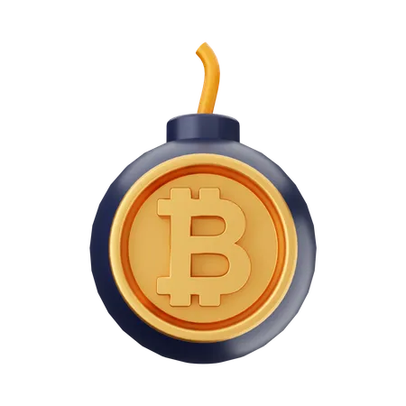 Bitcoin Boom  3D Icon