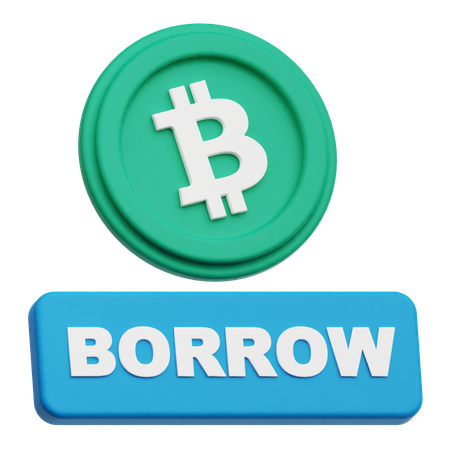Bitcoin Borrow  3D Icon
