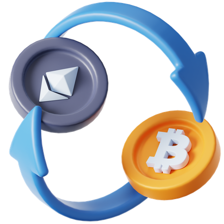 Bitcoin-Börse  3D Icon