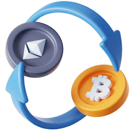 Bitcoin-Börse  3D Icon