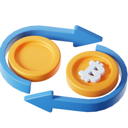 Bitcoin-Börse  3D Icon