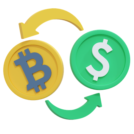 Bitcoin-Börse  3D Icon