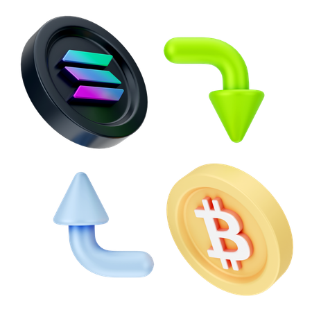 Bitcoin-Börse  3D Icon