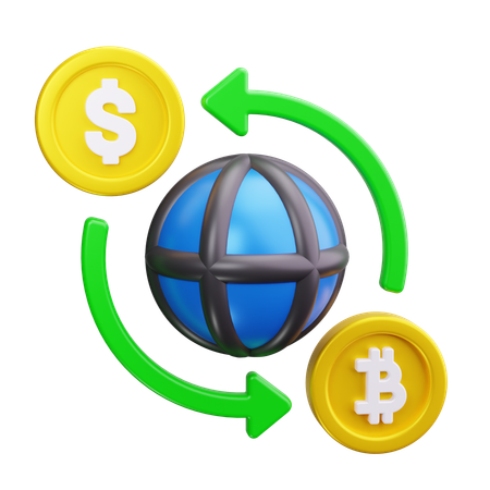 Bitcoin-Börse  3D Icon