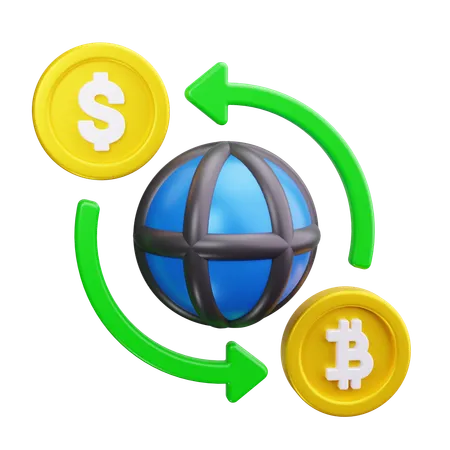 Bitcoin-Börse  3D Icon