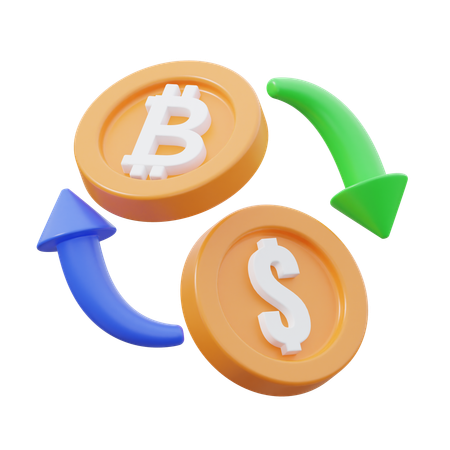 Bitcoin-Börse  3D Icon