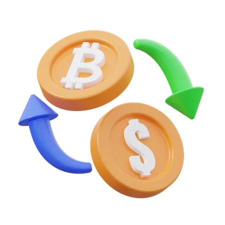 Bitcoin-Börse  3D Icon