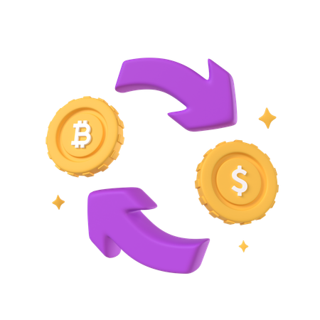 Bitcoin-Börse  3D Icon