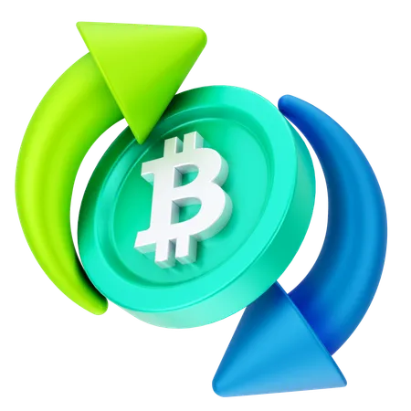 Bitcoin-Börse  3D Icon