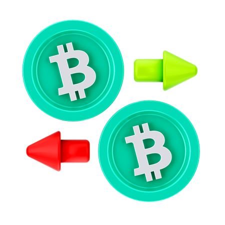 Bitcoin-Börse  3D Icon