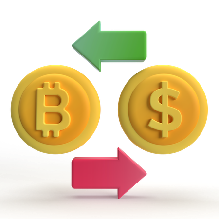 Bitcoin-Börse  3D Icon