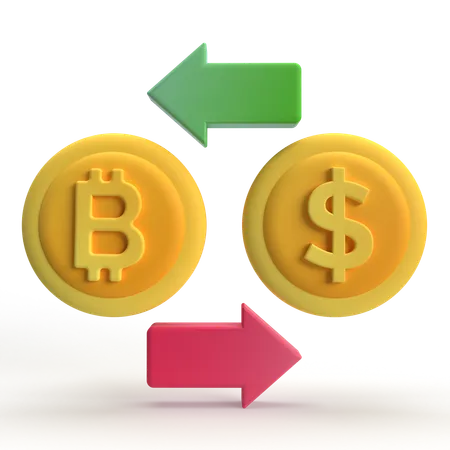 Bitcoin-Börse  3D Icon