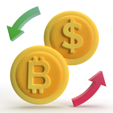 Bitcoin-Börse  3D Icon