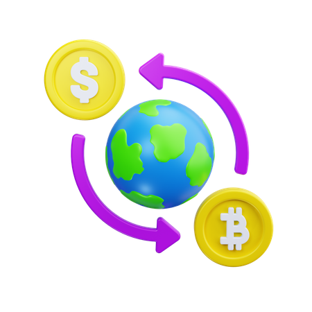 Bitcoin-Börse  3D Icon