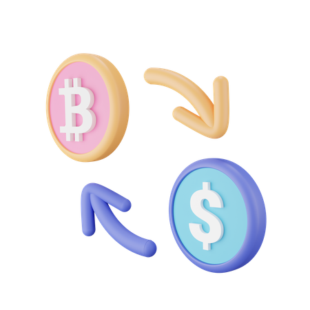 Bitcoin-Börse  3D Icon