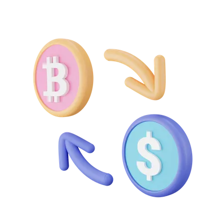 Bitcoin-Börse  3D Icon