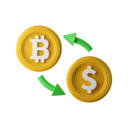 Bitcoin-Börse  3D Icon