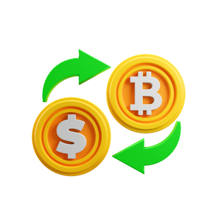 Bitcoin-Börse  3D Icon