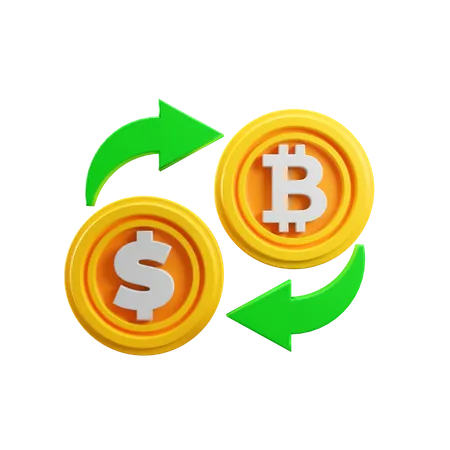 Bitcoin-Börse  3D Icon