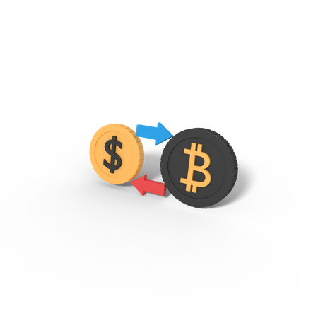 Bitcoin-Börse  3D Icon