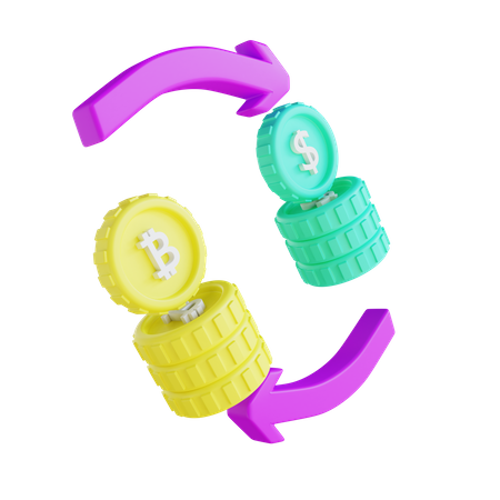 Bitcoin-Börse  3D Icon