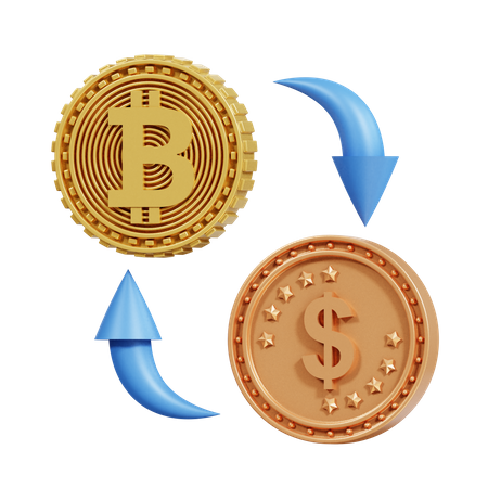 Bitcoin-Börse  3D Icon