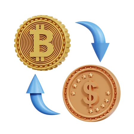 Bitcoin-Börse  3D Icon