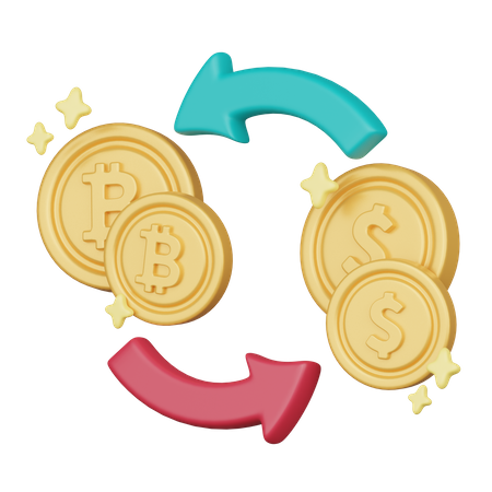 Bitcoin-Börse  3D Icon