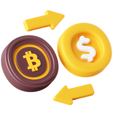 Bitcoin-Börse  3D Icon