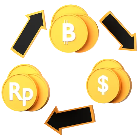 Bitcoin-Börse  3D Icon