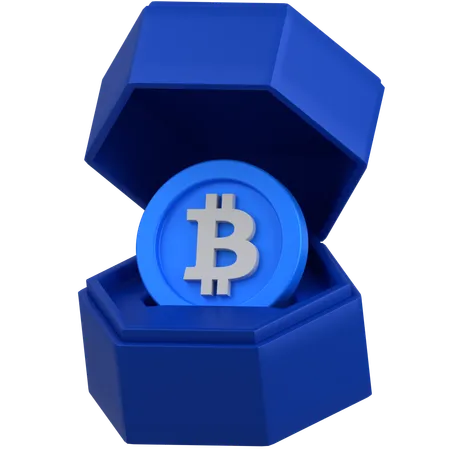 Bitcoin box  3D Icon