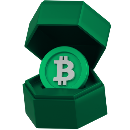 Bitcoin Box  3D Icon