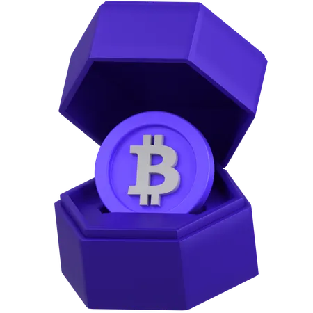 Bitcoin Box  3D Icon
