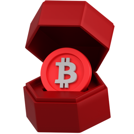 Bitcoin Box  3D Icon