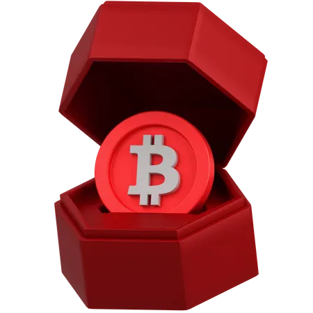 Bitcoin Box  3D Icon