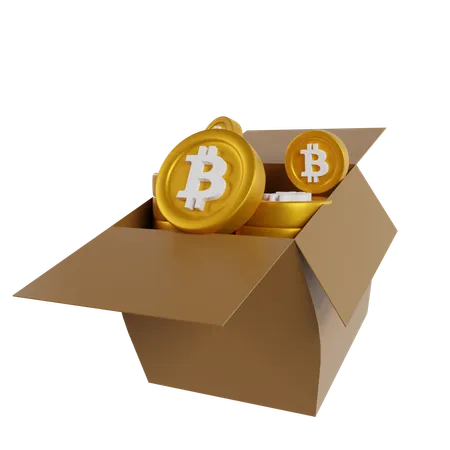 Bitcoin Box  3D Icon