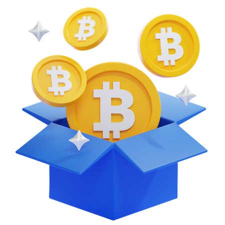 Bitcoin Box  3D Icon