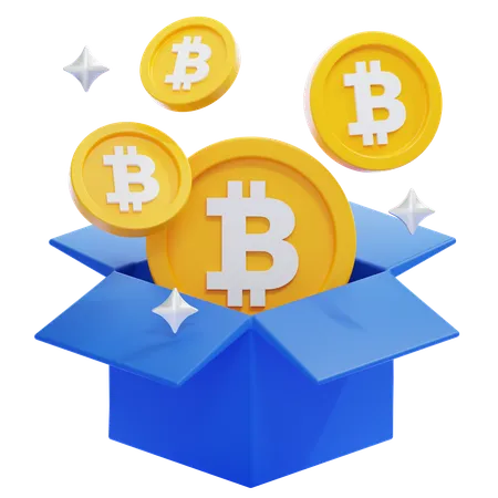 Bitcoin Box  3D Icon