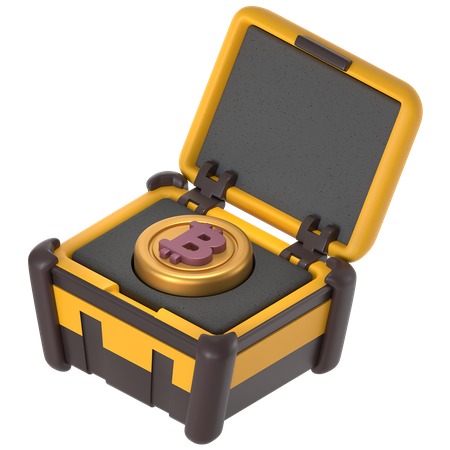 Bitcoin Box  3D Icon