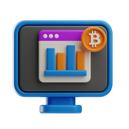Bitcoin Browser  3D Icon