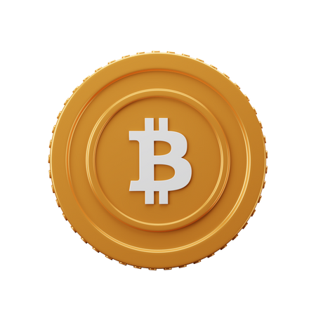 Bitcoin BTC  3D Icon