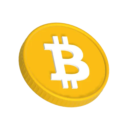 Bitcoin BTC  3D Icon