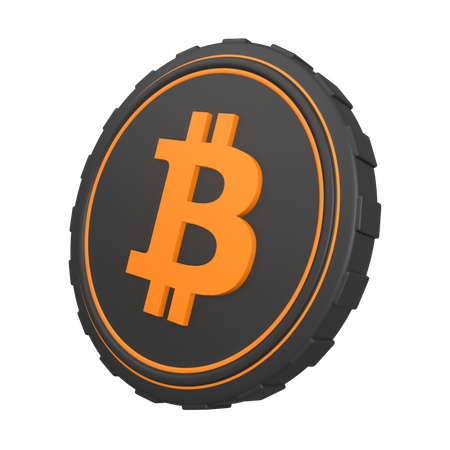 Bitcoin BTC Coin 3D Illustration